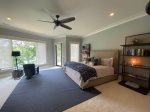 Master King Bedroom Suite with Patio Access 